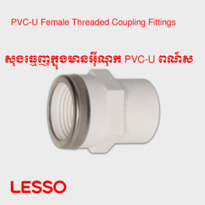 សុងធ្មេញក្នុងមានអ៊ីណុក PVC-U ពណ៍ស