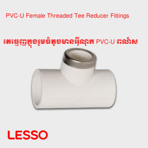 តេធ្មេញក្នុងរួមធំតូចមានអ៊ីណុក PVC-U ពណ៍ស