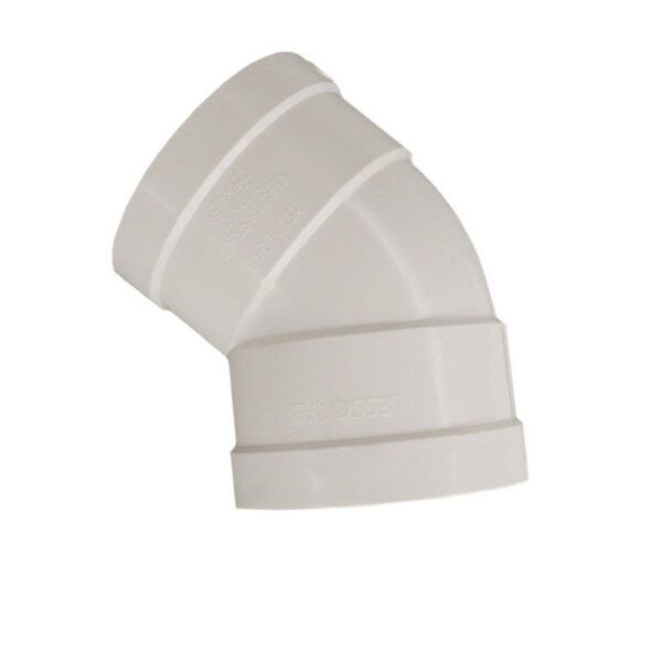 កែង45° PVC-U ប្រភេទបង្ហូរទឹកចោល ​ពណ៍ស - Image 2