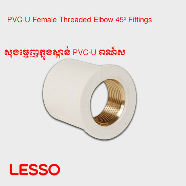 សុងធ្មេញក្នុងស្ពាន់ PVC-U ពណ៍ស