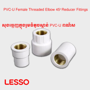 សុងធ្មេញក្នុងរួមធំតូចស្ពាន់ PVC-U ពណ៍ស